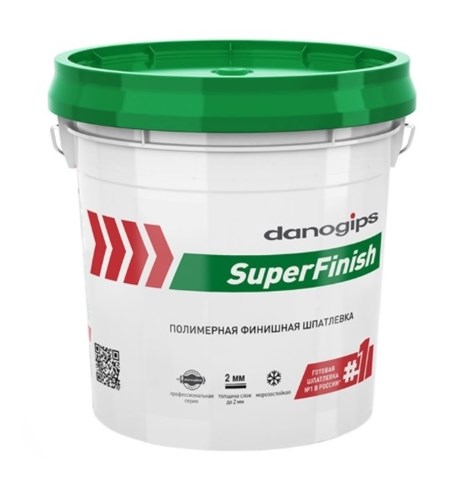 Danogips Superfinish Шпатлевка финишная универсальная, 17 л 51609 - фото 11207