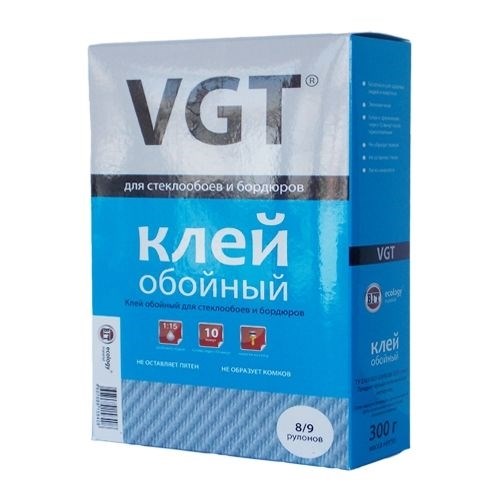 VGT Клей для стеклообоев и бордюров сухой 0,3 кг. 741 - фото 12180