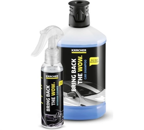 Karcher Набор средств для чистки автомобиля Karcher Car Shampoo + Sample, 1 л + 0,15 л. 241267 - фото 12267