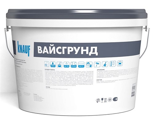 Knauf Weissgrund Вайсгрунд Грунт-краска белый, 15 л 780097 - фото 12355