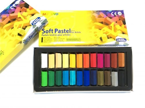 MUNGYO Набор пастели Soft Pastel For Artists mini, 24 цвета MGMPS24 - фото 12941