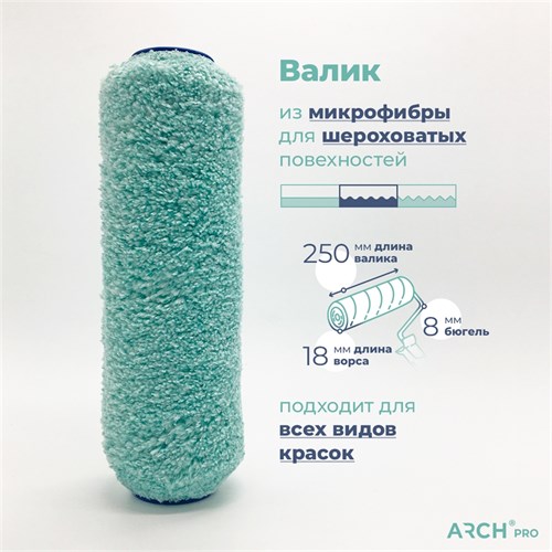 ARCH PRO GOLD Валик из микрофибры, 25 см, ворс 18 мм 275225 - фото 14758