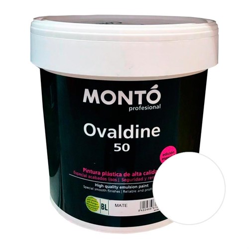 MONTO PROFESSIONAL OVALDINE MATE 50ANIVERSARIO Краска для стен и потолков матовая, прозрачная, 12 л 502392.20.12 - фото 14978