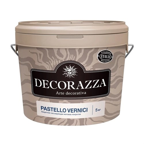 DECORAZZA PASTELLO VERNICI Защитное лессирующее матовое покрытие, 1 кг DPSV001-10 - фото 15202