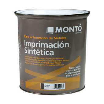 MONTO IMPRIMACION SINTETICA GRIS DE (Грунт для металла), серый, 0,75л 501750.211.750 - фото 15219