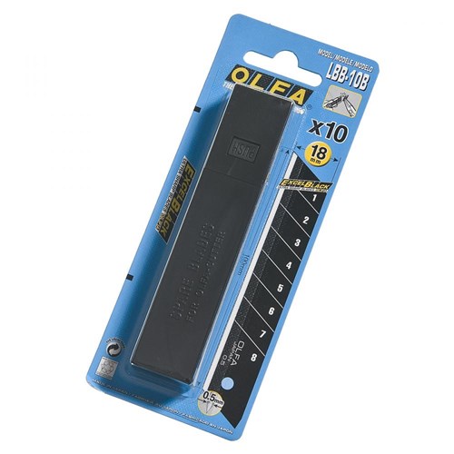 Olfa Сменные лезвия для ножа, 10 шт, 18 мм LBB-10B - фото 16294
