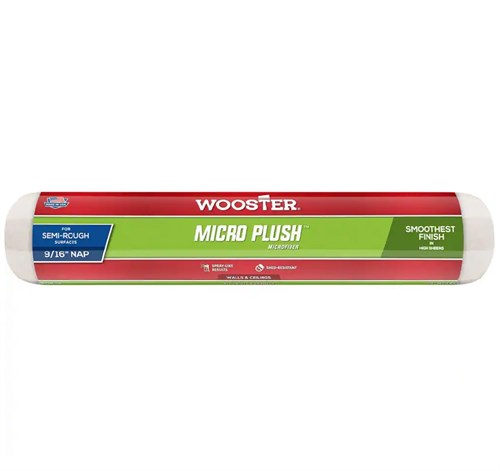 WOOSTER Валик из микрофибры Micro Plush, ворс 9/16" (14 мм), 45,72 см R238-18 - фото 16296