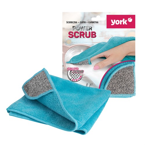 York Power Scrub Салфетка из микрофибры с уголком-кармашком, 35 х 35 см 026270 - фото 16330