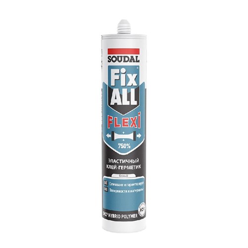 SOUDAL Эластичный клей-герметик, белый, 280 мл 117383 - фото 16582