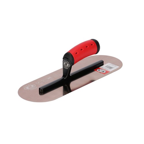 Olejnik Кельма для налив. полов с закругл.торцами, 0,65 х 120 х 356мм, ручка двухкомп. 127712356-MSOH2K