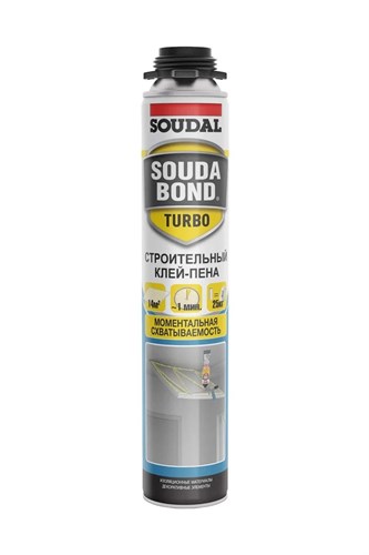 Soudal Строительный клей-пена Soudabond Turbo, 750 мл 168513