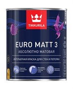 Tikkurila Euro Matt 3 Интерьерная краска, База А, 0,9 л 8557