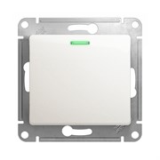 Schneider Electric Glossa Выключатель 1-клавишный с подсветкой, 10А (перламутр) GSL 000 613