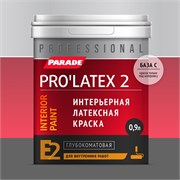 PARADE PRO'LATEX Е2 Краска латексная глубокоматовая для интерьера, база C, 0,9 л 0005914