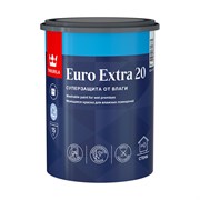 TIKKURILA EURO EXTRA 20 Моющаяся краска для влажных помещений, база A, 0,9 л 700001105