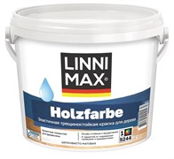 Linnimax Holzfarbe Краска по дереву, шелковисто-матовая, база 1, белая, 2,5 л 948105769