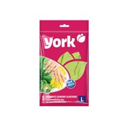 York Перчатки резиновые, плотные "Экстракт алоэ" L 092140