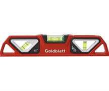 Goldblatt Уровень алюминиевый с магнит. с посветкой, 254 мм G09005