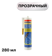 SOUDAL Герметик санитарный силикон, бесцветный, 280 мл 105897