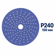 SUNMIGHT Шлифовальный круг CERAMIC L712T на липучке с мультипылеотв., 150 мм, P240 76512-1