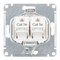 Schneider Electric AtlasDesign Розетка компьютерная 2 разъема RJ45, категория 5Е (белая) ATN 000 185
