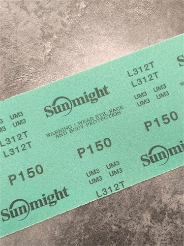 SUNMIGHT Шлифовальный материал в рулонах P150 зеленый, 115 мм х 1 м - 1 м 10409-1