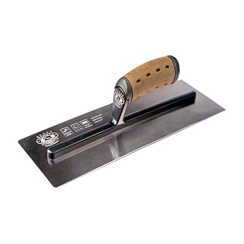 Olejnik Кельма Medium Flex из закал.стали, алюм. гриф 457 х 120 х 0,4 мм, ручка кожа Vintage 127412457-MHLS