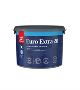 TIKKURILA EURO EXTRA 20 Моющаяся краска для влажных помещений, база С, 9 л 700001110