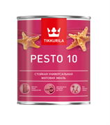 TIKKURILA PESTO 10 Стойкая универсальная матовая эмаль, база С, 0,9 л 700001167
