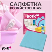 YORK Салфетка хозяйственная голубая, 35х35 см, 3 шт/уп 020010-голубой