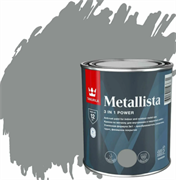 TIKKIVALA Краска по ржавчине METALLISTA темно-серый глянц., 2,3 л 700014091
