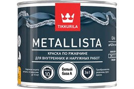TIKKIVALA Краска по ржавчине METALLISTA зеленая глянц., 0,4 л 700011737