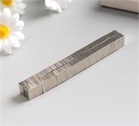 Магнит неодимовый прямоугольный, серебристый 10х1,5х6 мм 1644007