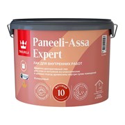 TIKKIVALA Лак интерьерный PANEELI-ASSA EXPERT EP матовый, 9 л 700014046