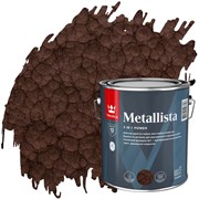TIKKIVALA Краска по ржавчине METALLISTA коричневая глянц., 0,8 л 700011716