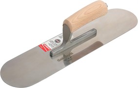 Goldblatt Steel Pool Trowel Wood Handle Кельма нерж.ст.закругл. дер.ручка, 254 х 102 мм G06174