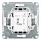 Schneider Electric AtlasDesign Выключатель 1-клавишный, 10А (алюминий) ATN 000 311